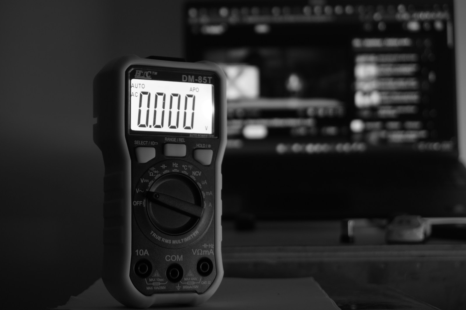 Digital multimeter used for testing washing machine electrical components